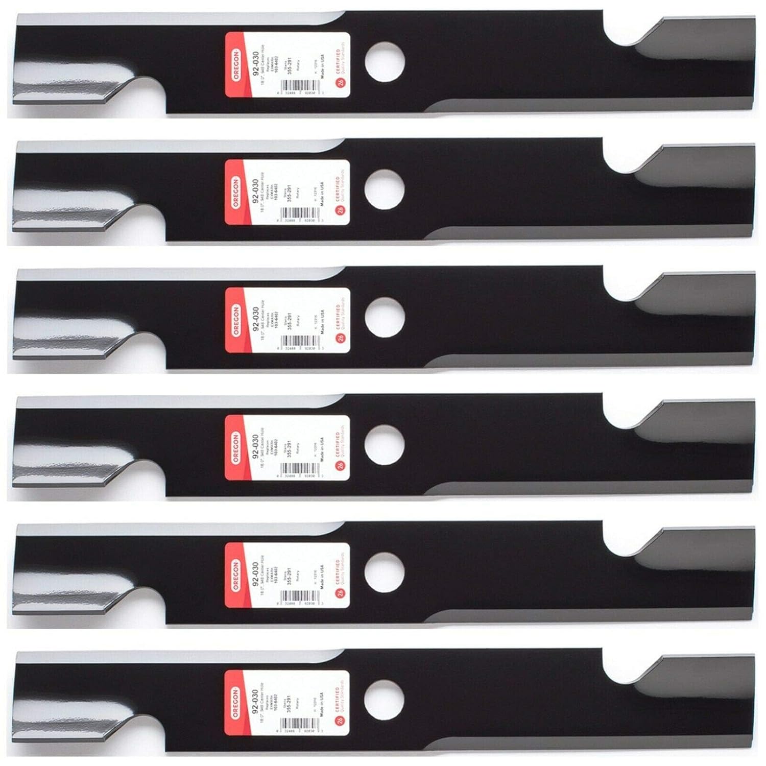 6PK Oregon 92-030 Blade for 52" Exmark Lazer Z 103-6402 103-6402-S 103-6382 Toro 109-6873