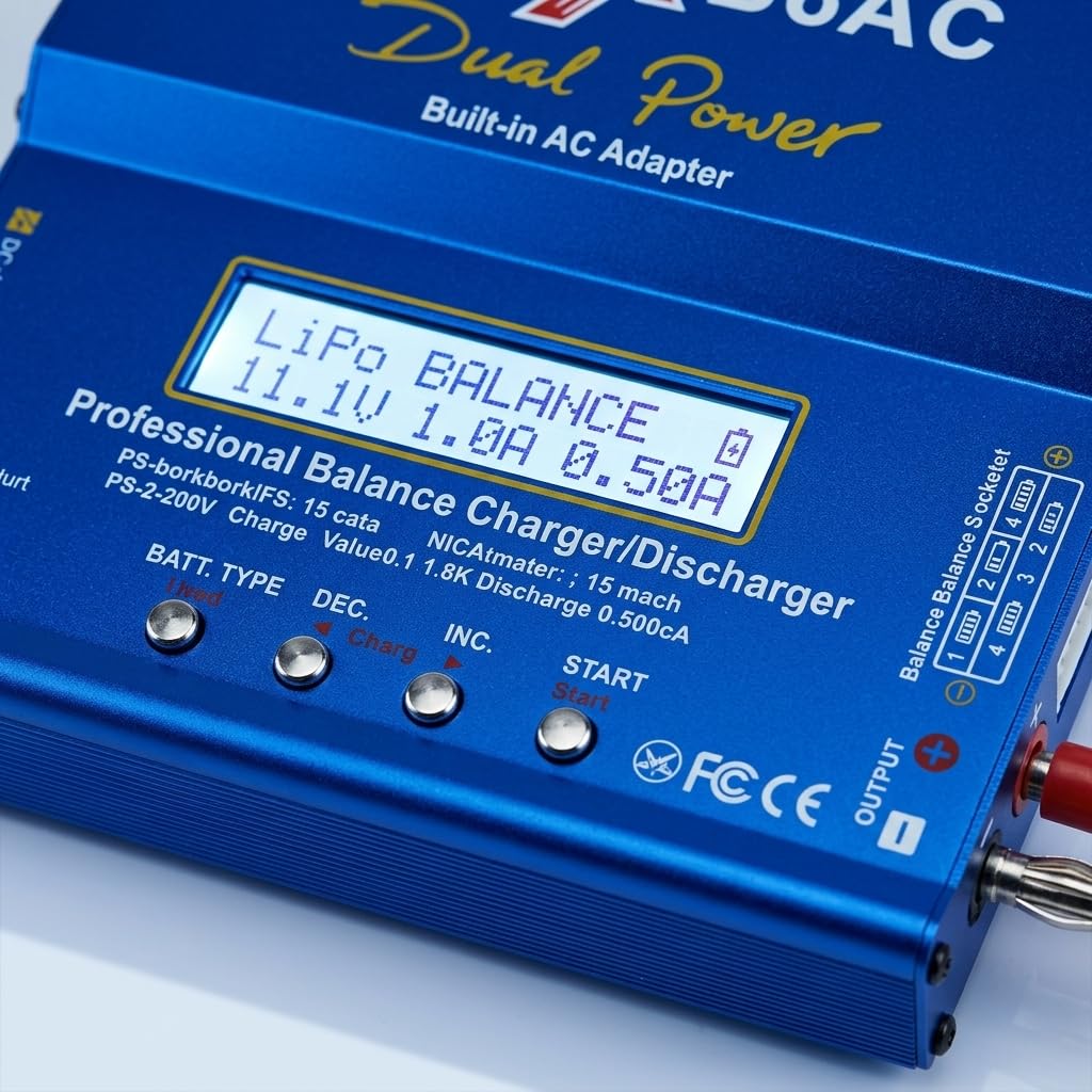 Chargeur Imax B6 AC RC 80 W 6 A avec écran LCD numérique double alimentation AC/DC Li-ion Life Nimh Nicd PB Lipo Déchargeur de batterie pour voiture RC avion, bateau