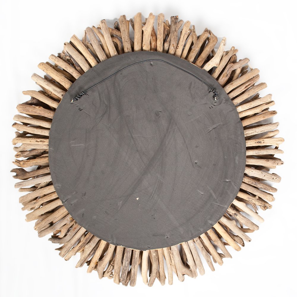 LEBENSwohnART Wand-Deko-Objekt BULAT Natural Ø ca. 70cm Treibholz Kreis Äste Wandbild Wanddeko