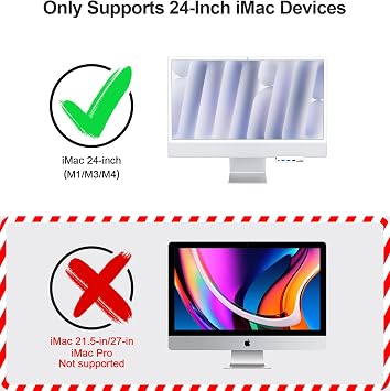 7-in-1 USB C Hub for iMac M1/M3/M4 - USB 3.0 5Gbps, SD/TF Card Reader, Docking Station for iMac 24 inch (M1/M3/M4)