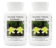 Supreme Nutrition Golden Thread Supreme, 60 Pure Coptis Chinensis Vegetarian Capsules (Pack of 2)