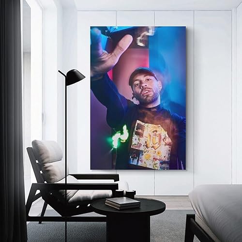 Miniatura 3 de DAXXIN Feid - Póster de lienzo decorativo para pared, sala de estar, dormitorio, decoración, regalo, sin marco, estilo 20 x 30 pulgadas (19.7 x 29.5