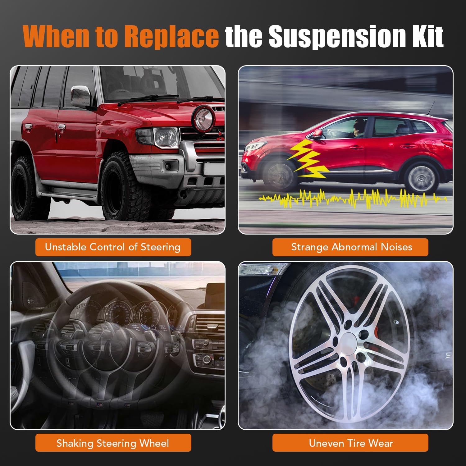 LCWRGS Front Lower Control Arm w/Ball Joints Assembly Set – Left & Right – Suspension Replacement for Honda Accord 2003-2007, Acura TSX 2004-2008, K80228 K640289 K640290-4pcs