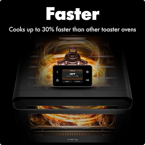 Miniatura 3 de CHEF iQ MiniOven - Combo de freidora de aire y horno tostador inteligente, horno de convección de encimera 11 en 1, hornear, asar, freír al aire,
