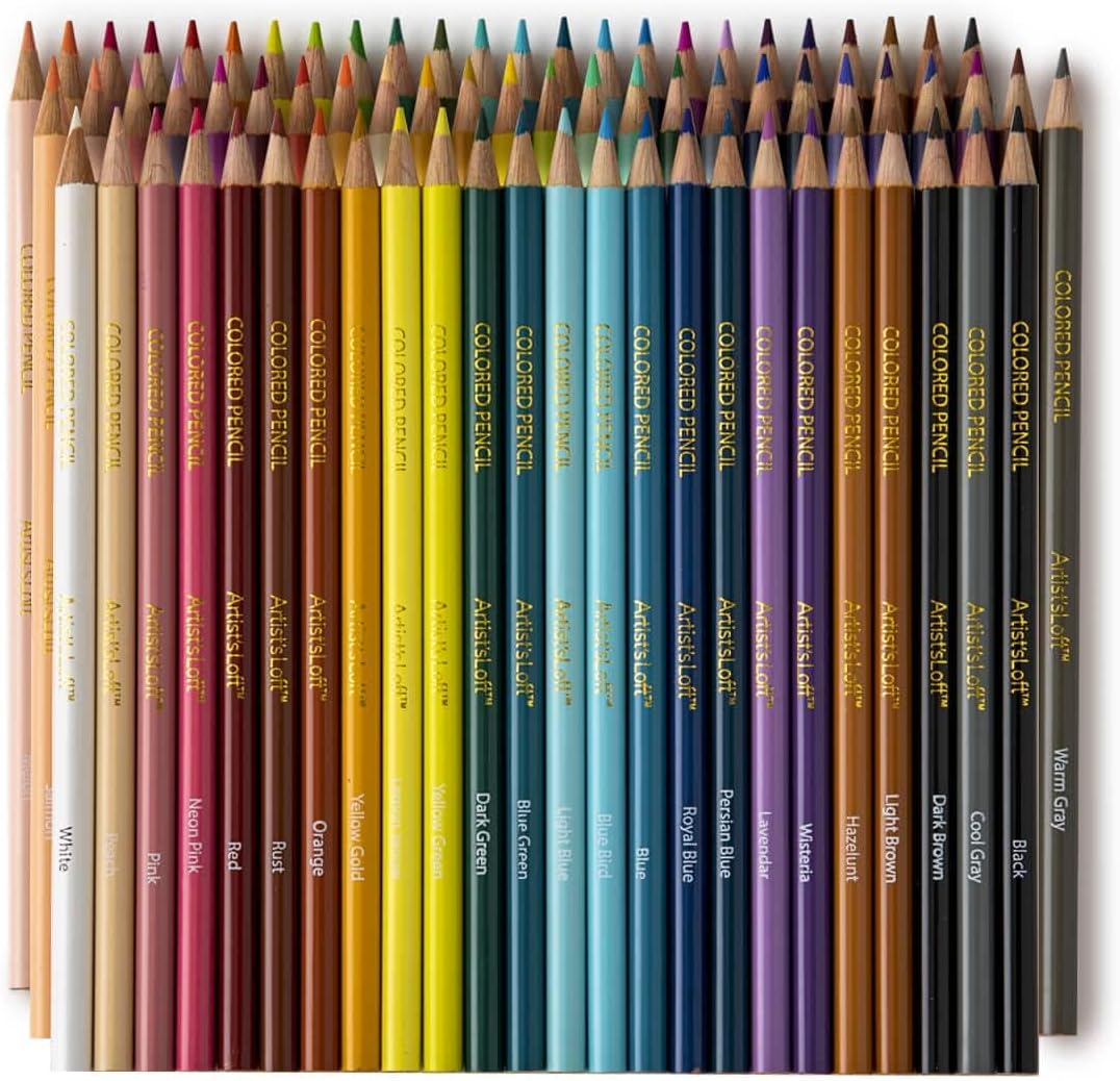 72 Assorted Colored Pencils by Artist's Loft Use for