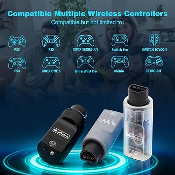BITFUNX BlueRetro Bluetooth Wireless Controller Adapter Receiver for N64