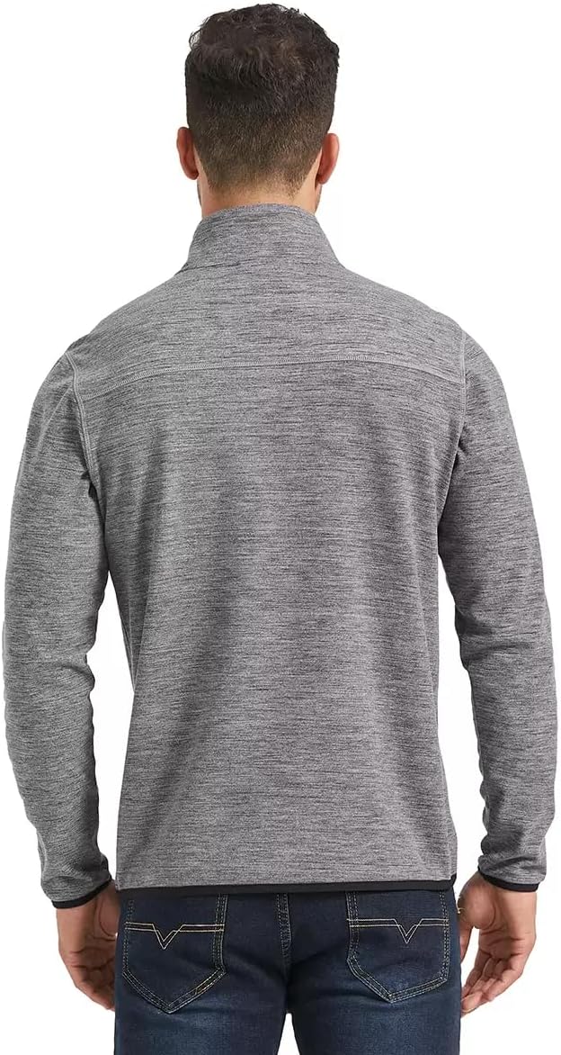 Avalanche Men's 1/4 Zip Fleece Pullover Sweatshirt, Gray, XX-Large - Image 4