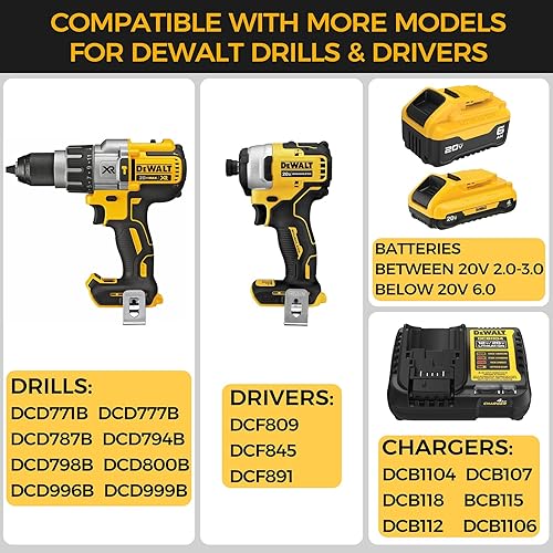 Miniatura 2 de Estuche de almacenamiento para taladro Dewalt y destornillador de impacto, funda rígida con inserto de espuma personalizado, compatible con taladro