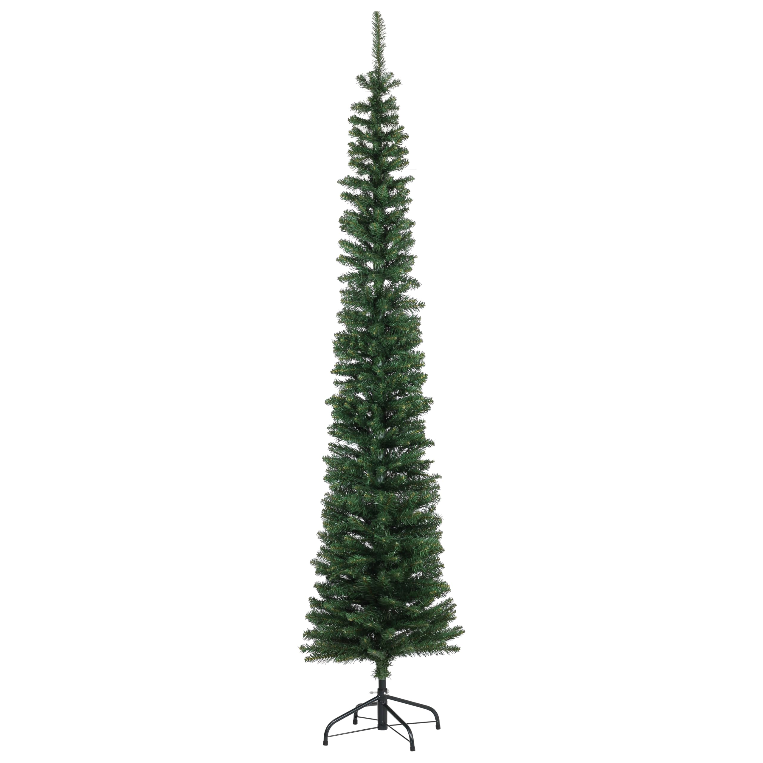 Totò Piccinni Albero di Natale Slim AVORIAZ Super Slim Artificiale Folto, Facile Montaggio, Ignifugo e salvaspazio (180 Cm)