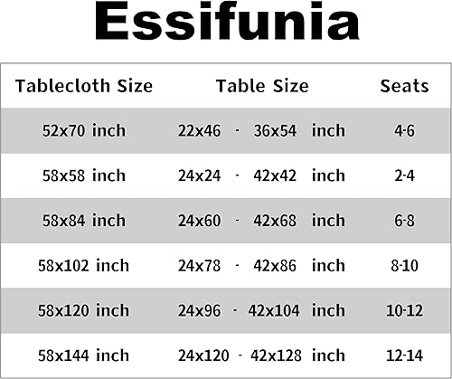 Miniatura 4 de Essifunia Vichy - Mantel a cuadros impermeable  Mantel oblongo, de 52 x 70 pulgadas, mantel clásico de tartán de búfalo para uso en interiores y