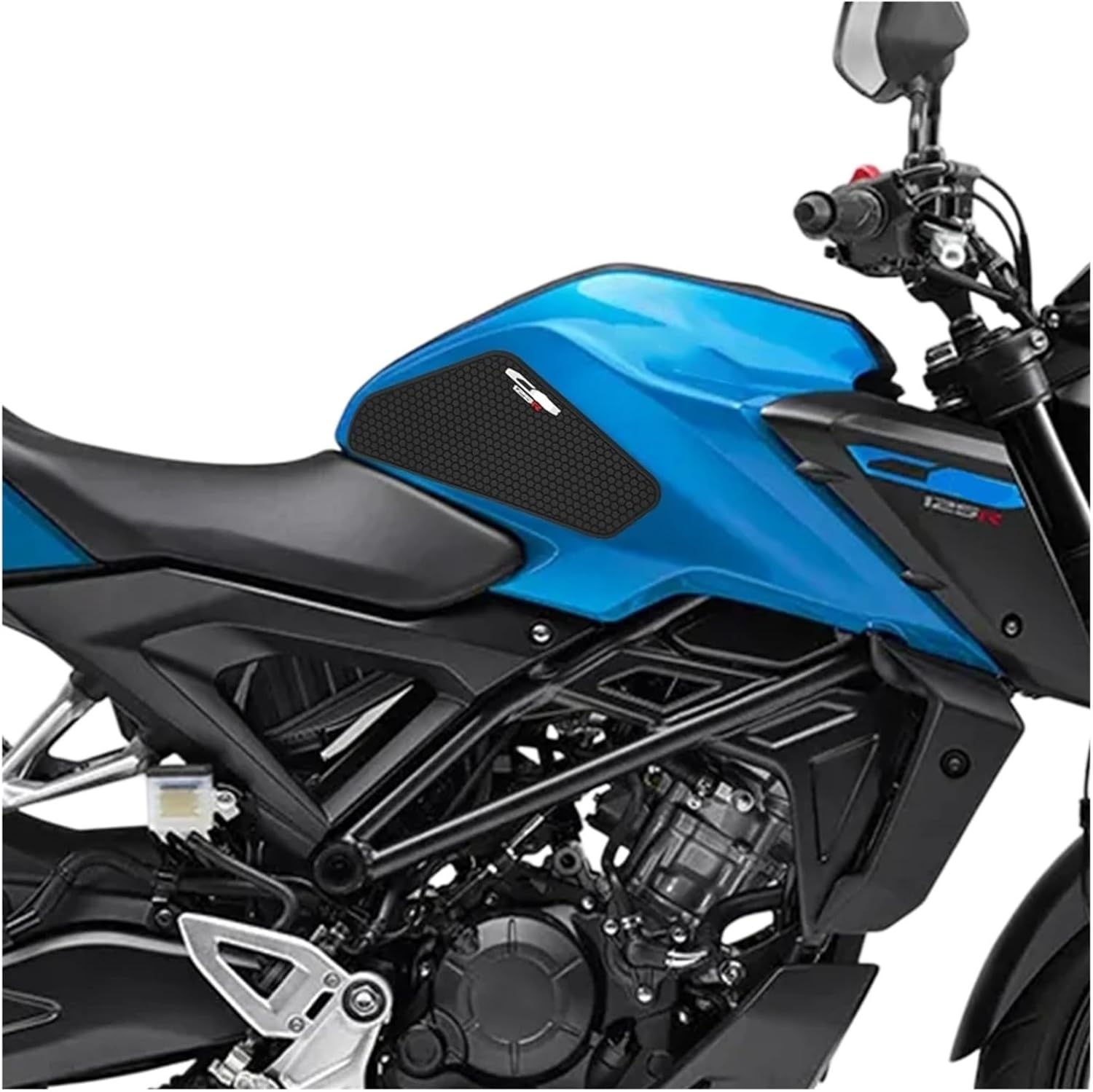 Motorcycle Tank Sticker for CB125R 2018-2025 Motorcycle Fuel Tank Pad Traction Anti-Slip Sticker Decal Gas Knee Grip Protector.