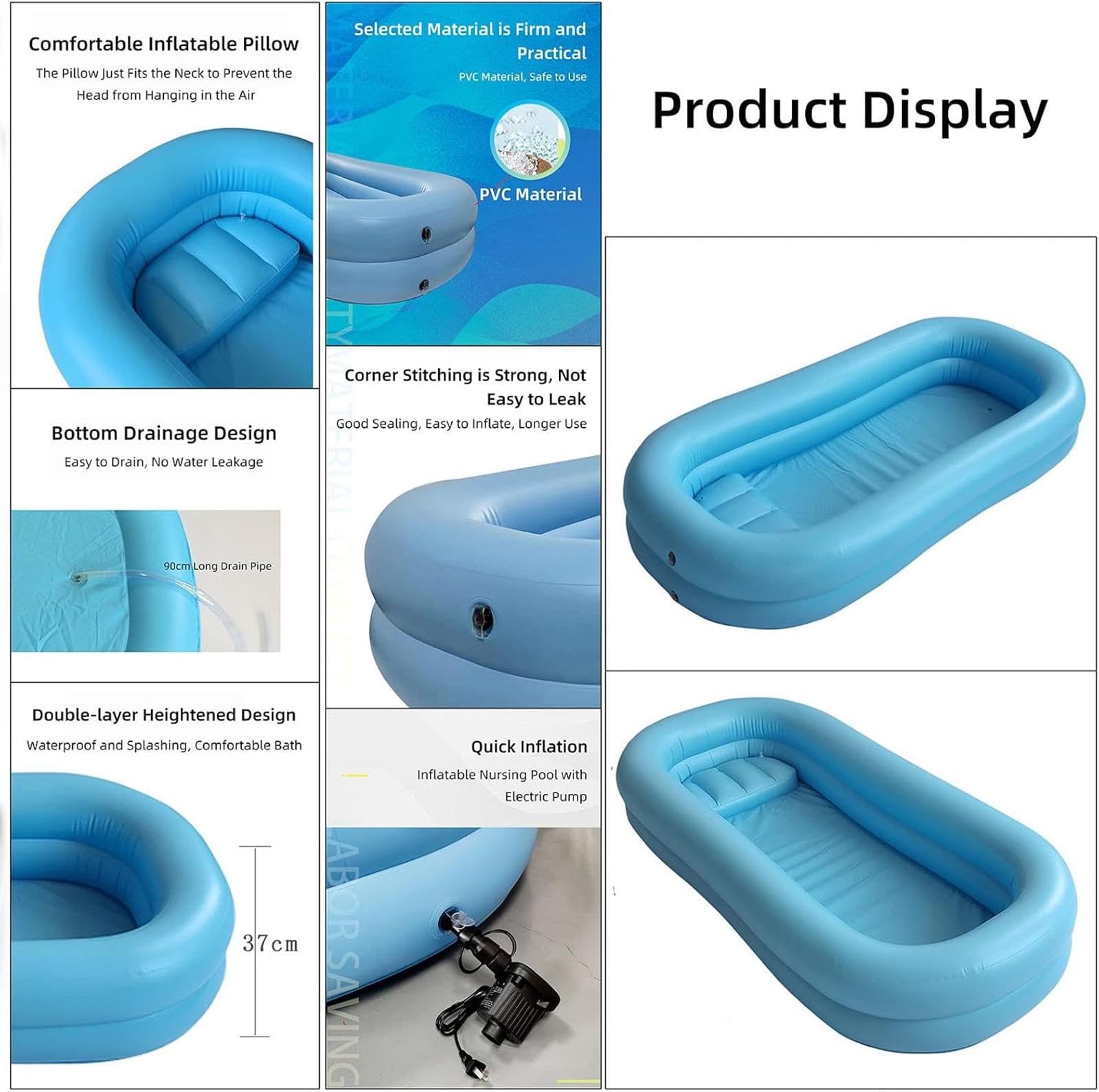 Bañera Inflable Médica, Bañera Inflable, Kit De Bañera De Ducha