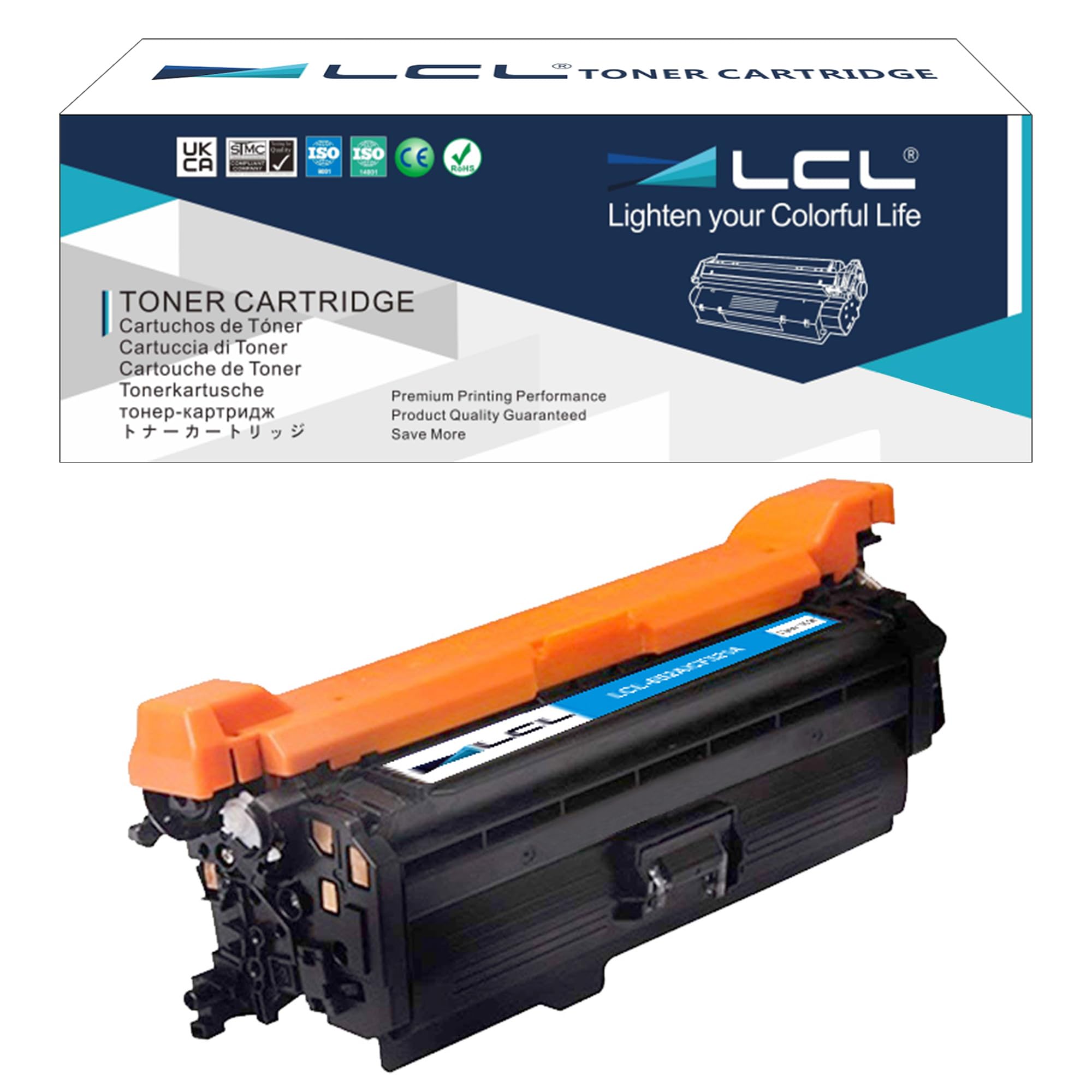 LCL Remanufactured Toner Cartridge Replacement for HP 653A CF321A M680 MFP M680dn M680f M680z 600 Color MFP M675 (1-Pack Cyan)