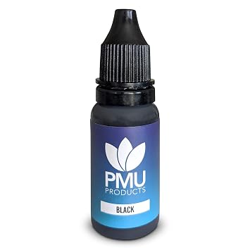 Microblading Practice Ink 15ml Training Black Practice Ink for Pens, Needles and Practice Skins Microblading Pigment for Beginners and Professionals Black