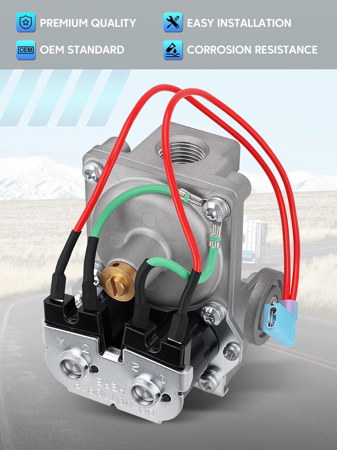 93844 RV Water Heater Gas Valve Solenoid Compatible with Atwood Dometic 6 & 10 Gallon Direct Spark Ignition Water Heaters G6A-4E G6A-8E GCH6-4E GC10A-4E GCH6A-10E G10-3E Replace# 93321 93870 92078