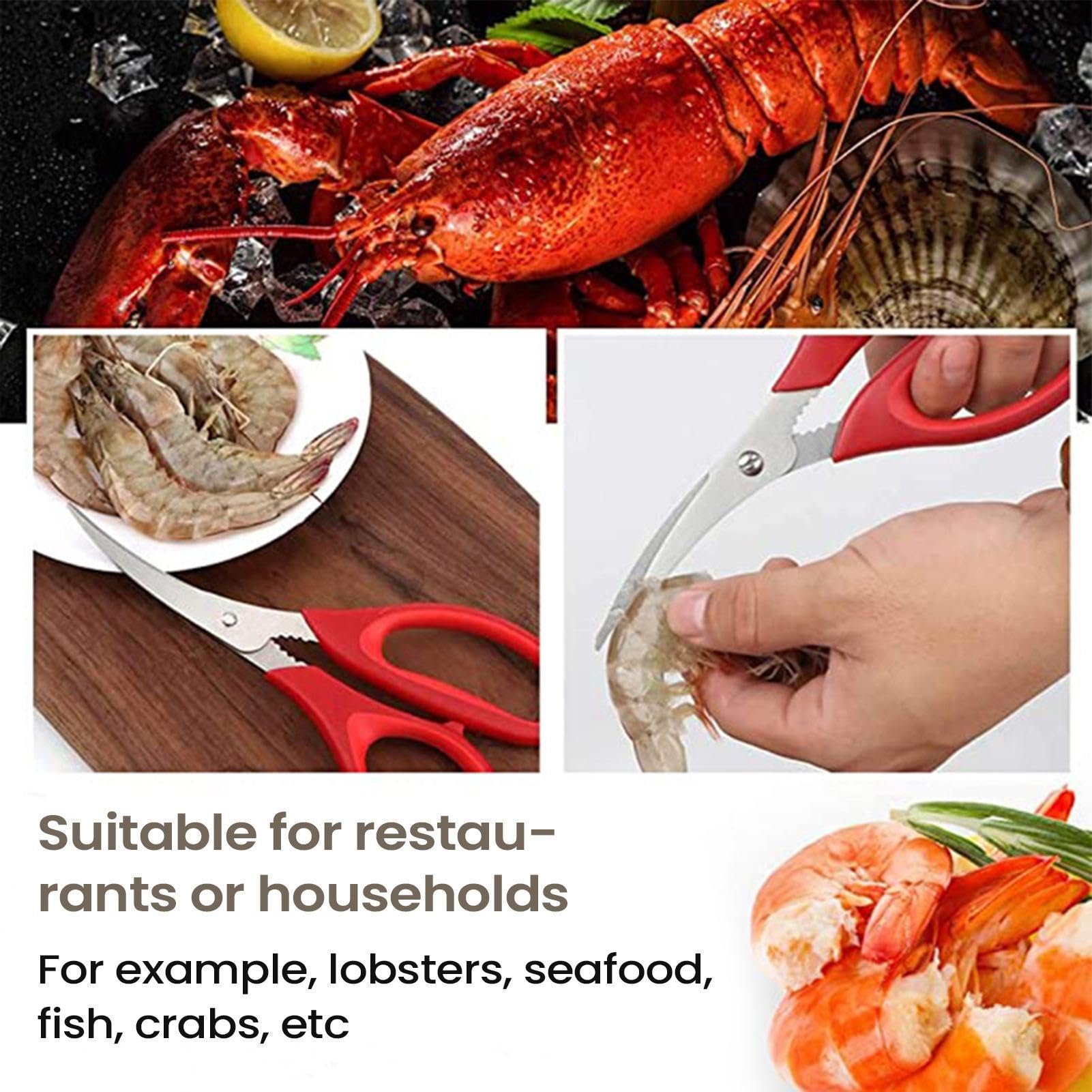 e strumenti per aragosta, da cucina multifunzionale - per frutti di mare per lobster Set Forchetta Tiragraffi | Per uso domestico Cucina Ospitalità Frutti