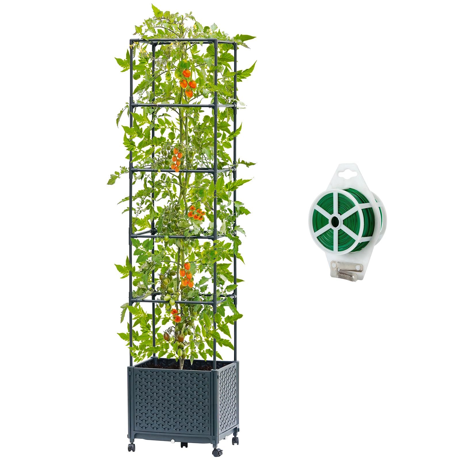 【kobe plants】 Amazon.com: KOBAZ Raised Garden Bed with Tomato Planter Cage