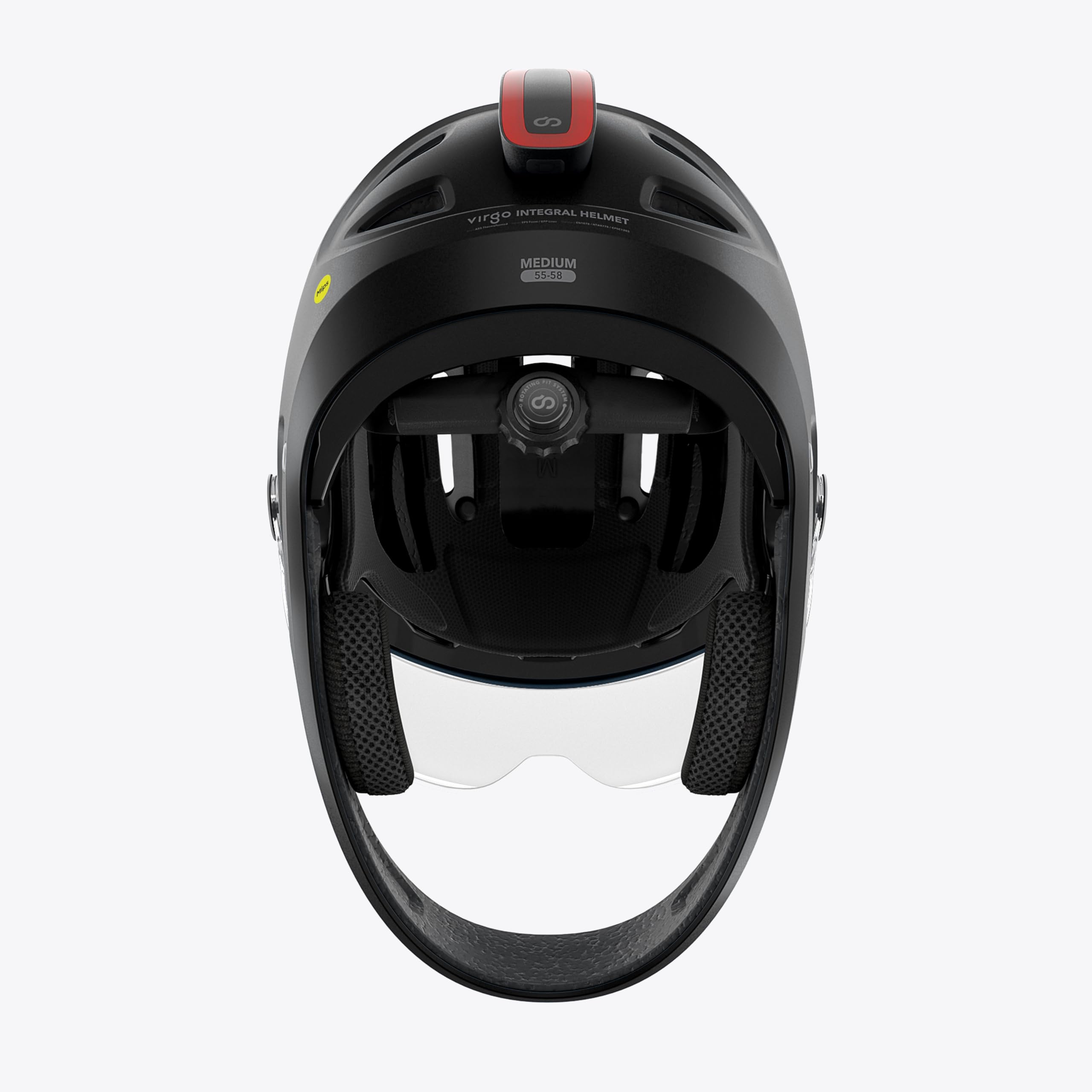 Casque Vélo MIPS Intégral avec Visière & LED - Certifié NTA-8776 Speedbike & Trottinette - Protection Cerveau Renforcée - Modèle Virgo Integral MIPS