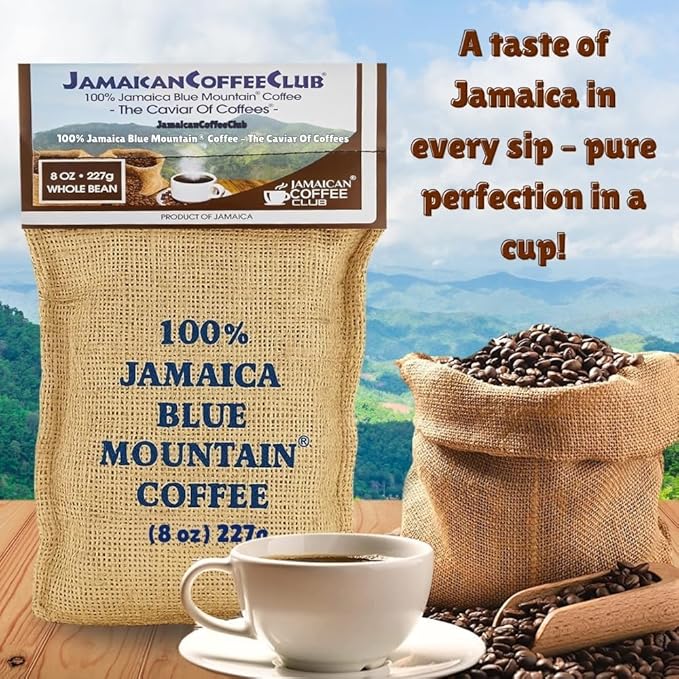 JamaicanCoffeeClub Café en Grano Blue Mountain 8 oz miniatura 3
