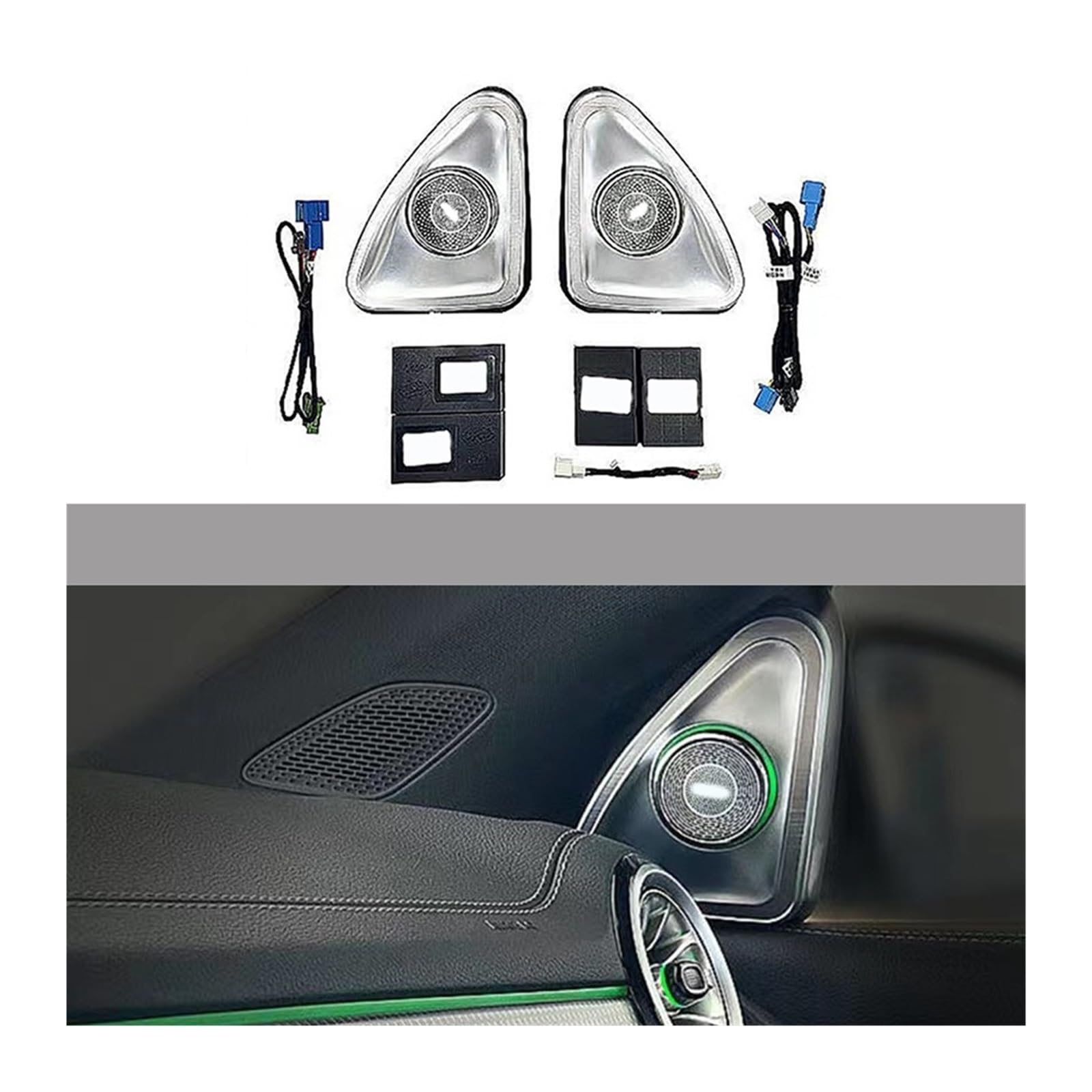 XCZPRKMXY 64 Color Colorful 4D Rotating Tweeter Compatible with Mercedes Benz GLA Class W247 2020 2021 2022 Models