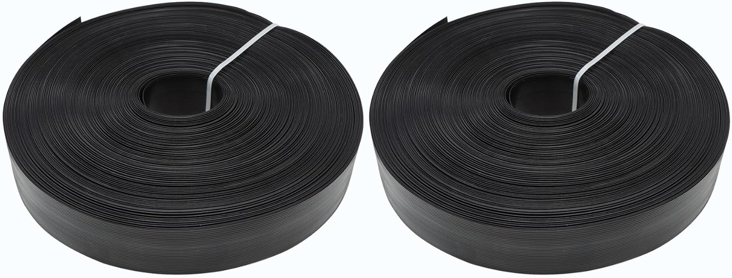 246ft x 0.15ft Chain Link Fence Privacy Tape, Chain Link Fence Slats, Fence Covering Privacy, 400 PCS Connector Pins & Puncher Included, Black, 2PCS