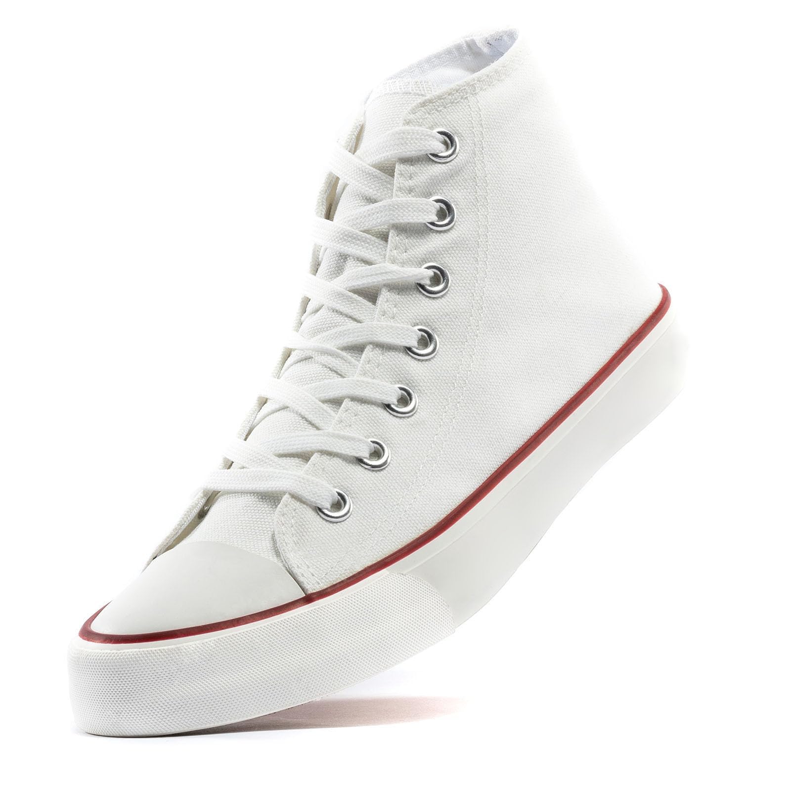 High Top Canvas Sneakers for Women Men Classic Lace Up Canvas Shoes Unisex Casual Tennis Comfortable Fashion Walking Shoes