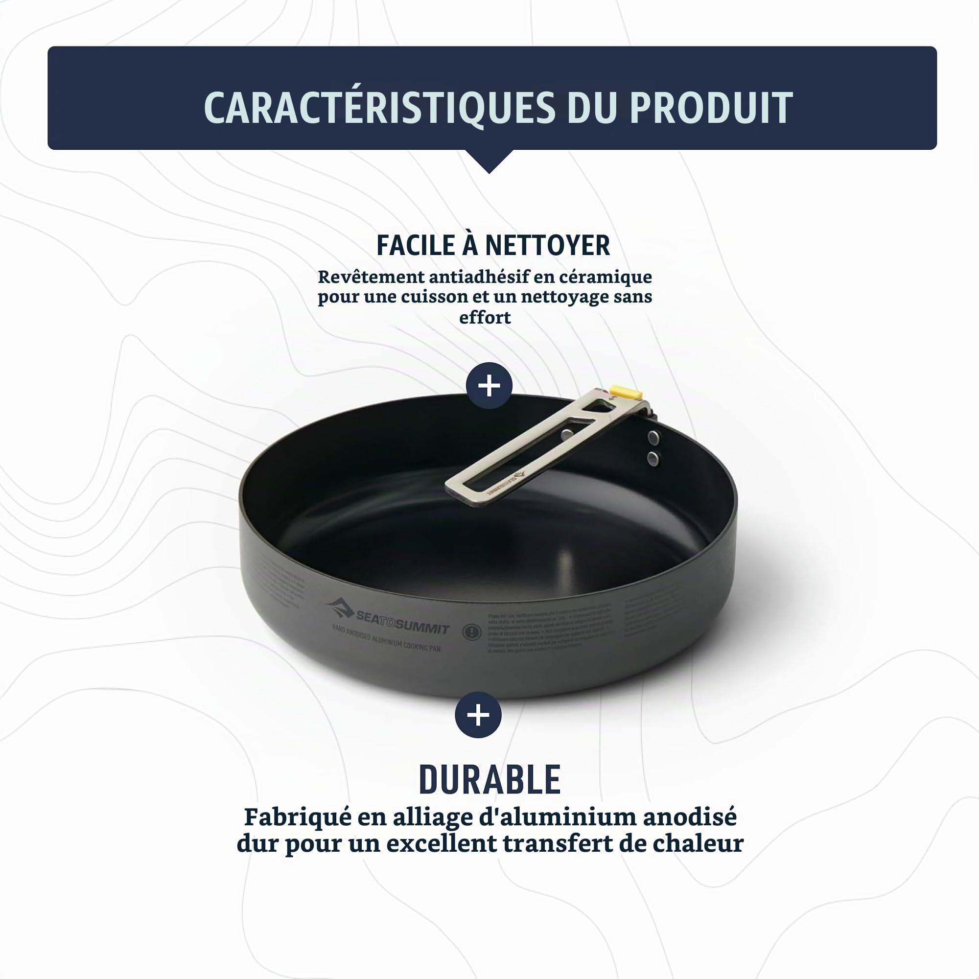 Sea to Summit Frontier Poêle de camping ultralégère 20,3 cm, ACK027021-521701