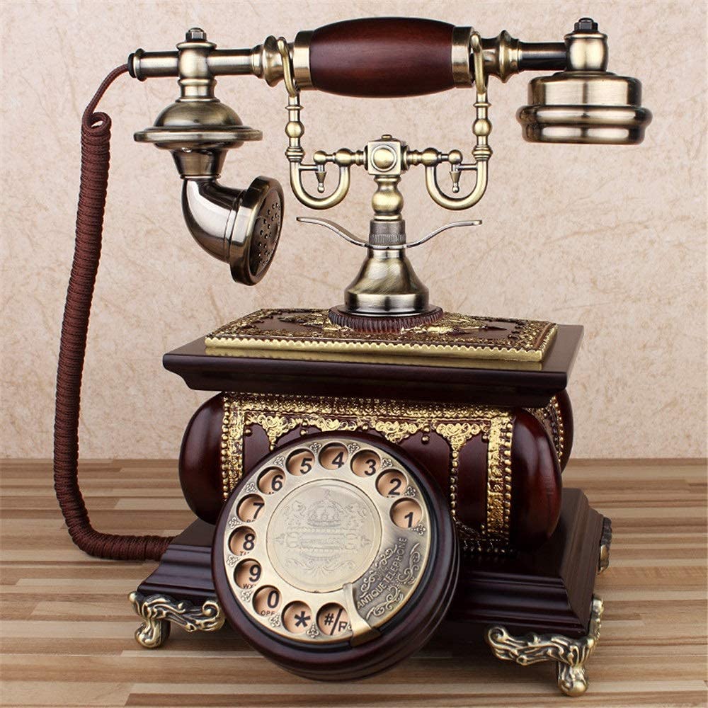 Telefon Stacjonarny Do Domu, Telefon Przewodowy Do Domu I Wystroju Wnętrz, Europejski Telefon Antyczny, Telefony Z Tarczą Obrotową, Telefon Stacjonarny Retro, Telefo