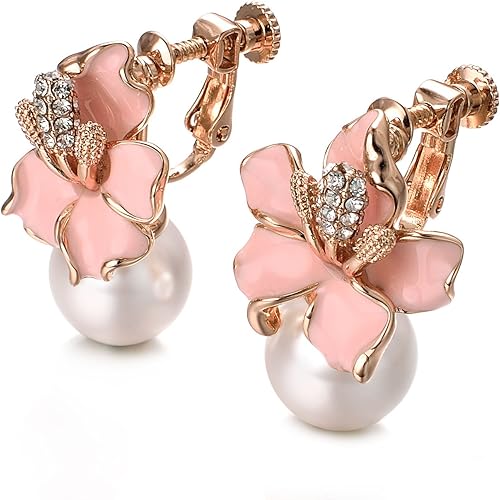 Miniatura 3 de Yoursfs Aretes de clip para mujer, aretes de clip chapados en oro de 18 quilates, sin perforar