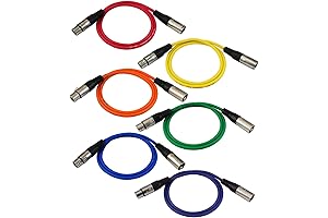 GLS Audio 3FT XLR to XLR – Microphone Cable with Shielded Noise Prevention