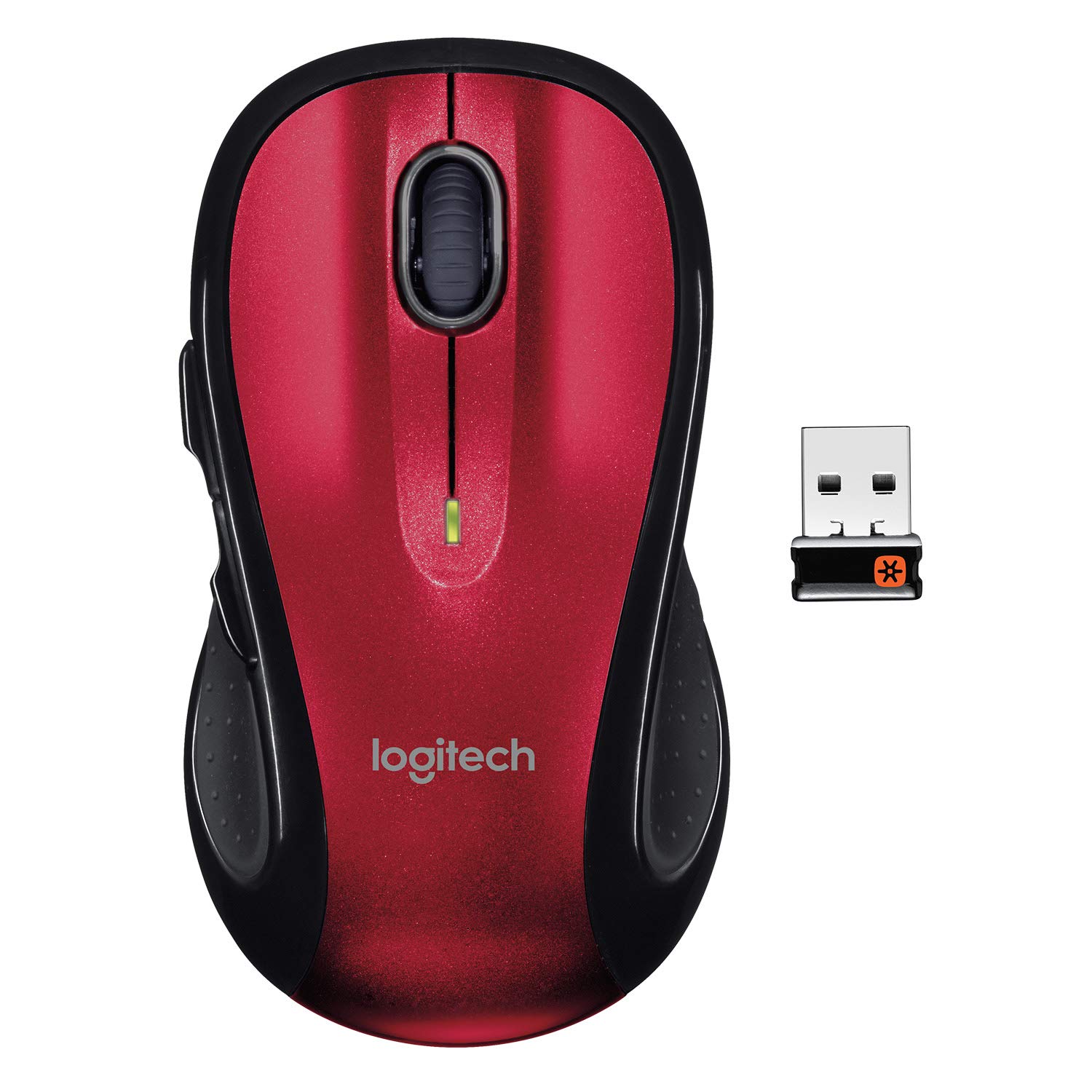 Logitech M510 Wireless Computer Mouse Comfortable Shape with USB Unifying Receiver with Back Forward Buttons and Side-to-Side Scrolling