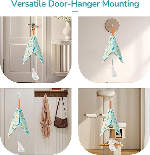 Miniatura 6 de Juguetes interactivos para gatos de interior y juego automático, juguetes de enriquecimiento para gatitos con plumas, juguete para gatitos, 4H,