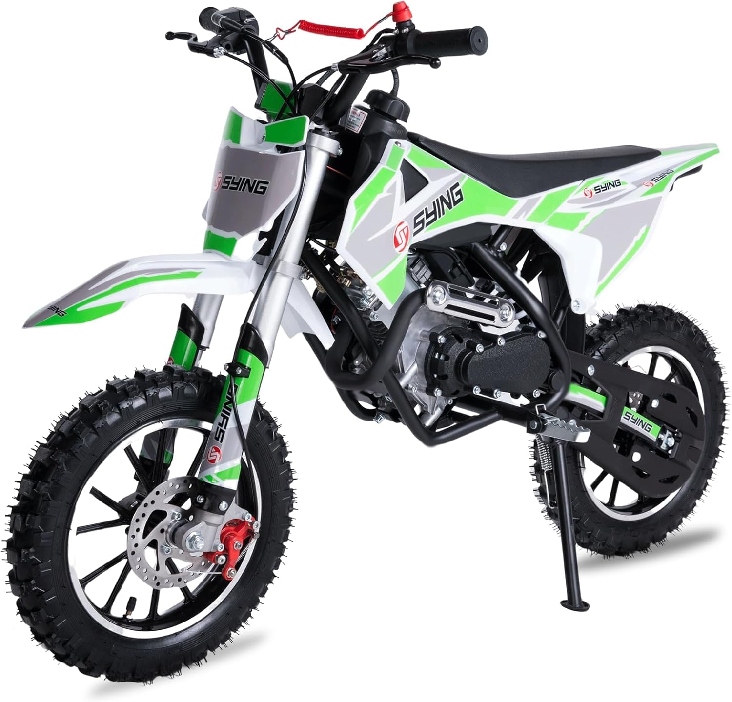 58CC 4-Stroke Kids Dirt Bike, Pro Engine Gas Dirt Bikes for Kids 8-14, Pull Start Motorbike, 10" Wheels Up to 21.75 Mph Mini Moto Gift for Child Teens, W/EPA Approved