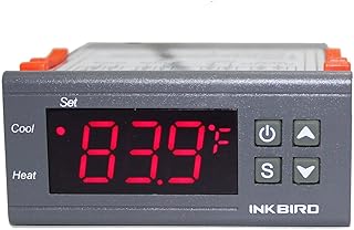 Inkbird Temp Control Thermostat ITC1000 Dual Stage Digital Temperature Switch Controller ℃ ℉ Display Heating Cooling Relay NTC Sensor 3D Printer Freezer Fridge Hatching 110 Volt