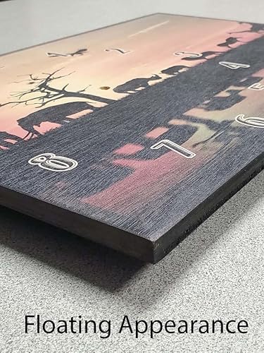 Gbb Prints Coffee Kitchen Decor Espresso Decorative Blue Wall Clock Wood Art For Kitchen Or Office #TOP1