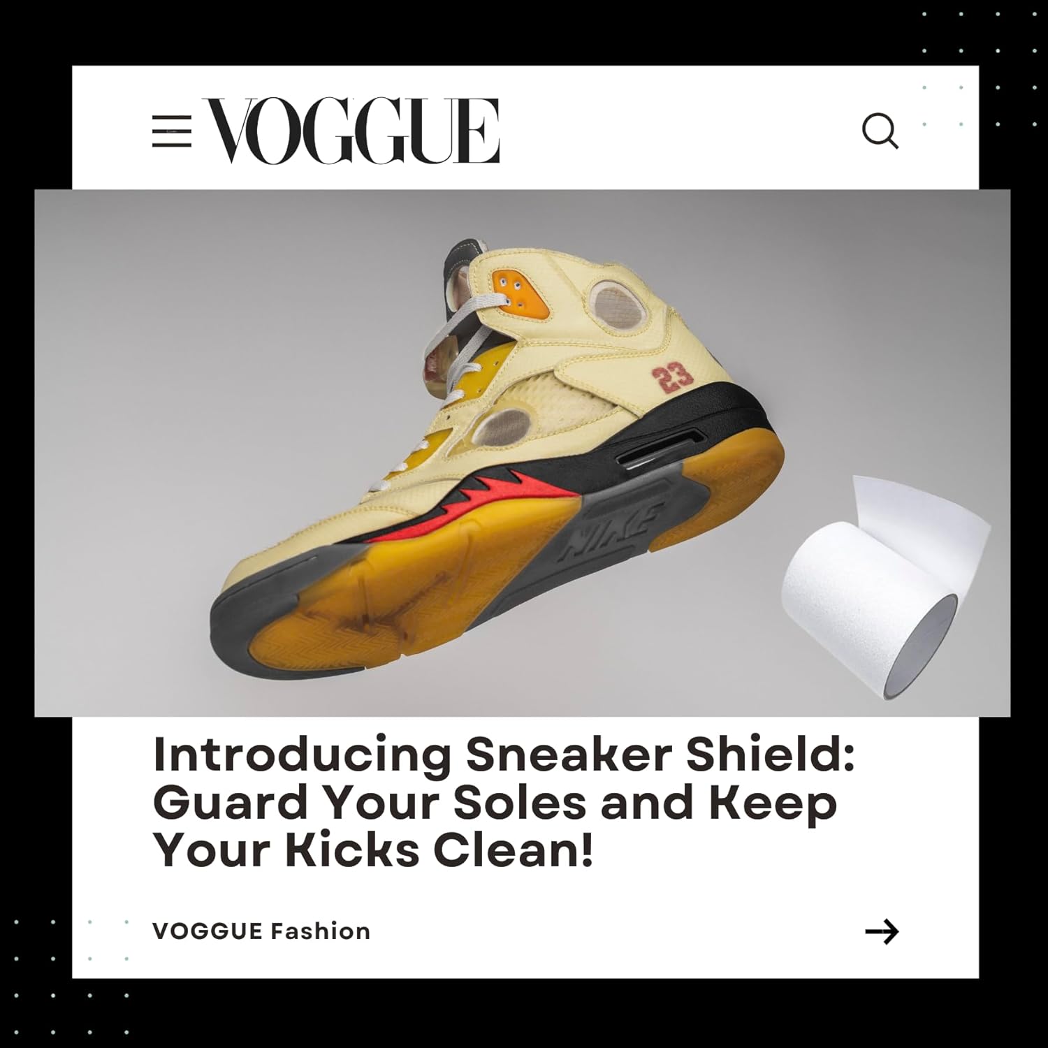 OnGoSneakersソールプロテクター &ndash; ジョーダン&amp;エアフォース1s用クリア自己粘着スニーカーボトムシールド、滑り止