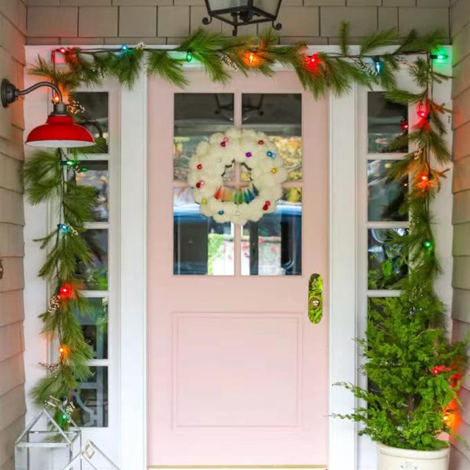 25ft Multicolor C7 Christmas Lights - 27 Ceramic Bulbs Outdoor String Lights