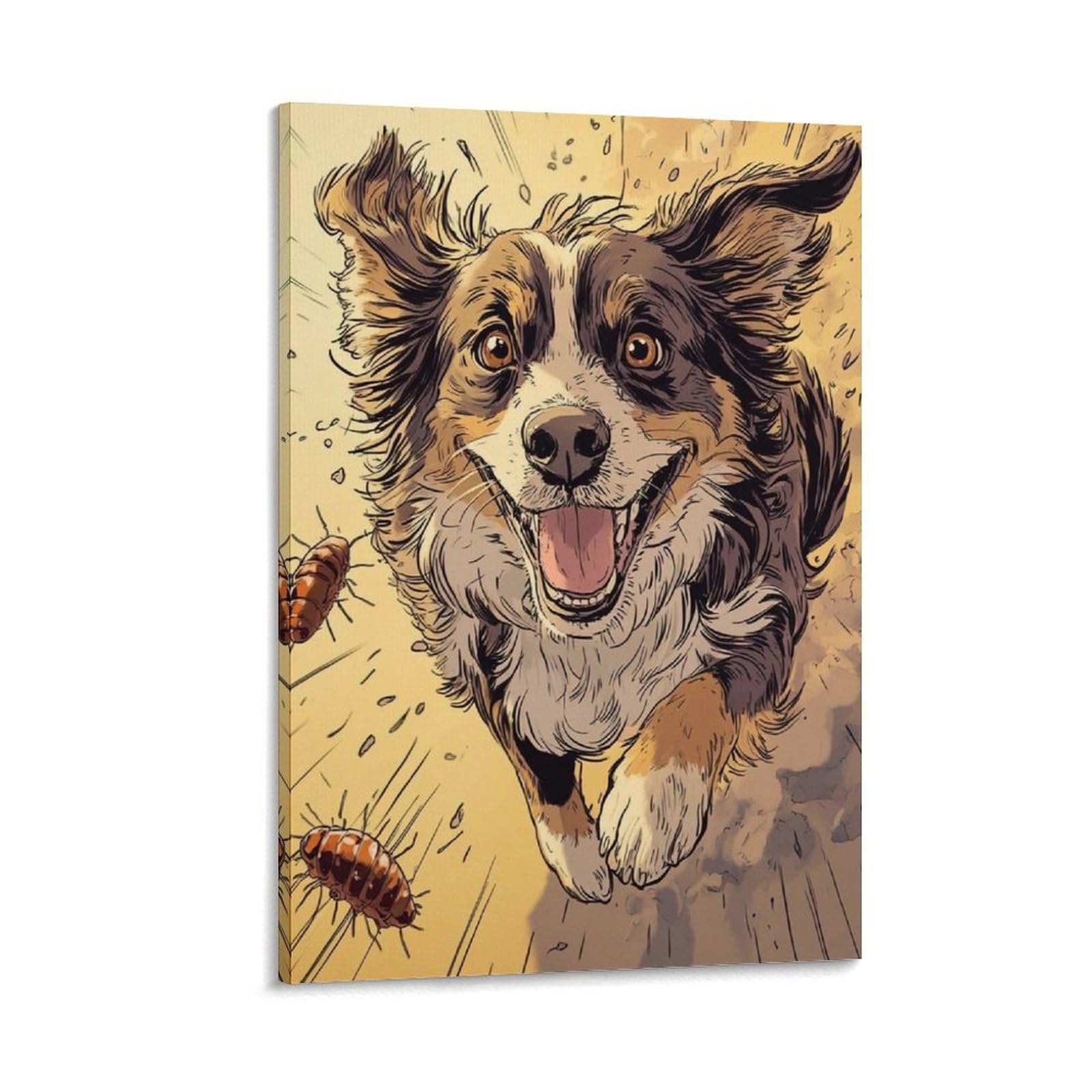 Toile Australian Shepherd premium 40x60 cm impression HD - 6