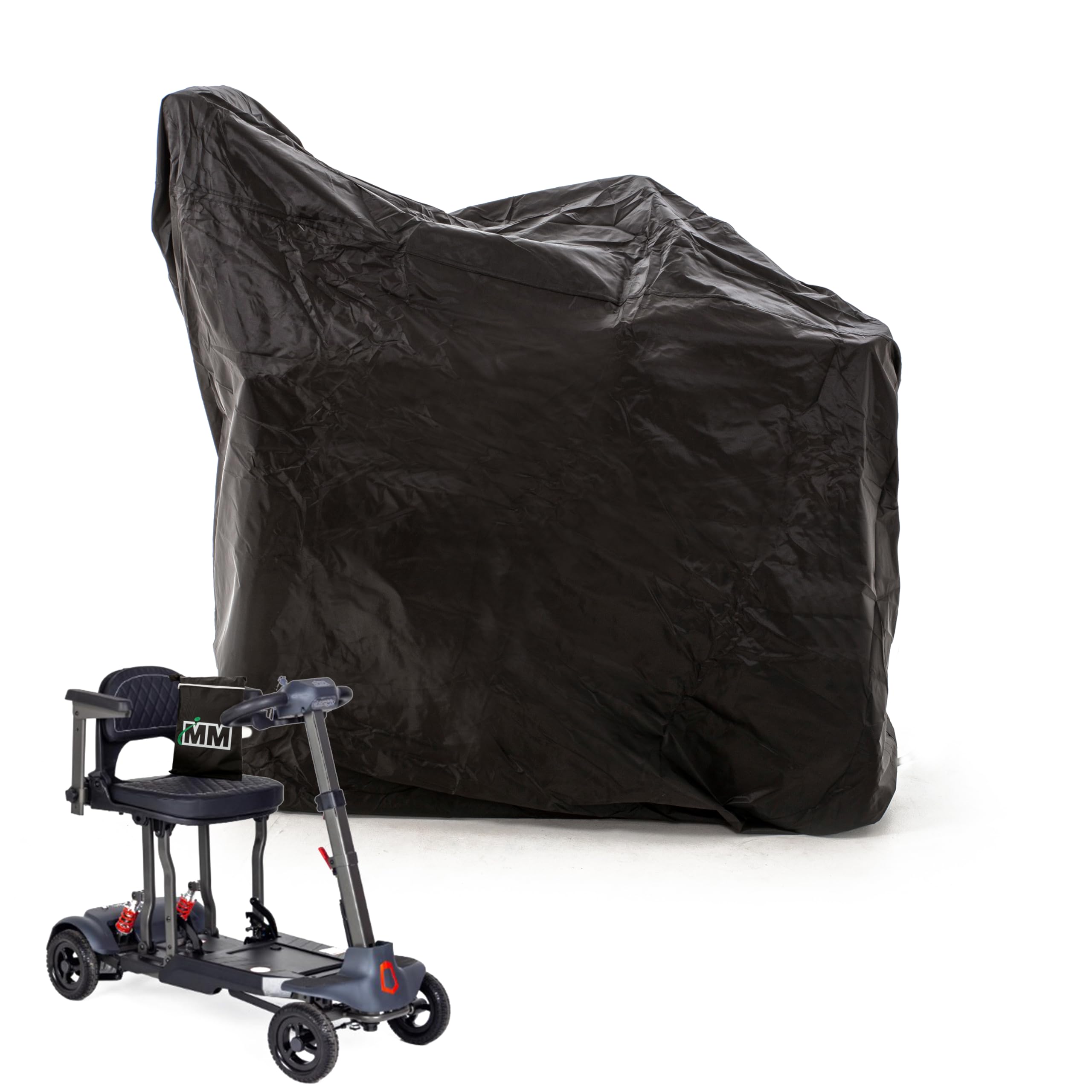 Mobility Scooter & Wheelchair Rain Cover, Black, Medium- 325cm - 10'8