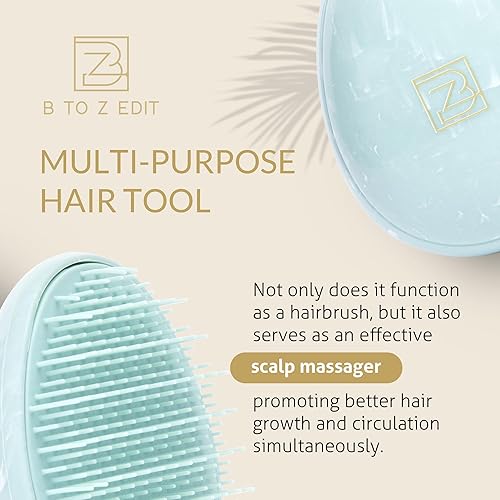 Miniatura 4 de Mini cepillo para el cabello, cepillo desenredante para el cuero cabelludo, mini monedero, esenciales de viaje, regalos para adolescentes y mujeres,