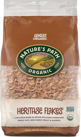 Natures Path Organic Heritage Flakes Cereal, 32 oz Pack of 1