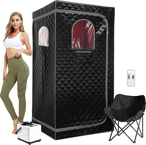 Miniatura 8 de Sauna de vapor portátil, sauna de vapor personal para el hogar, spa, tienda de sauna ligera, generador de vapor de sauna de 2L 900W, relajación y