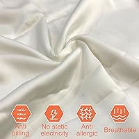 Vista 6 de Funda de edredón, cremallera de 3 lados, Tencel Lyocell, sistema de triple cremallera, más suave, 100% natural, 90 x 90 pulgadas (Queen)