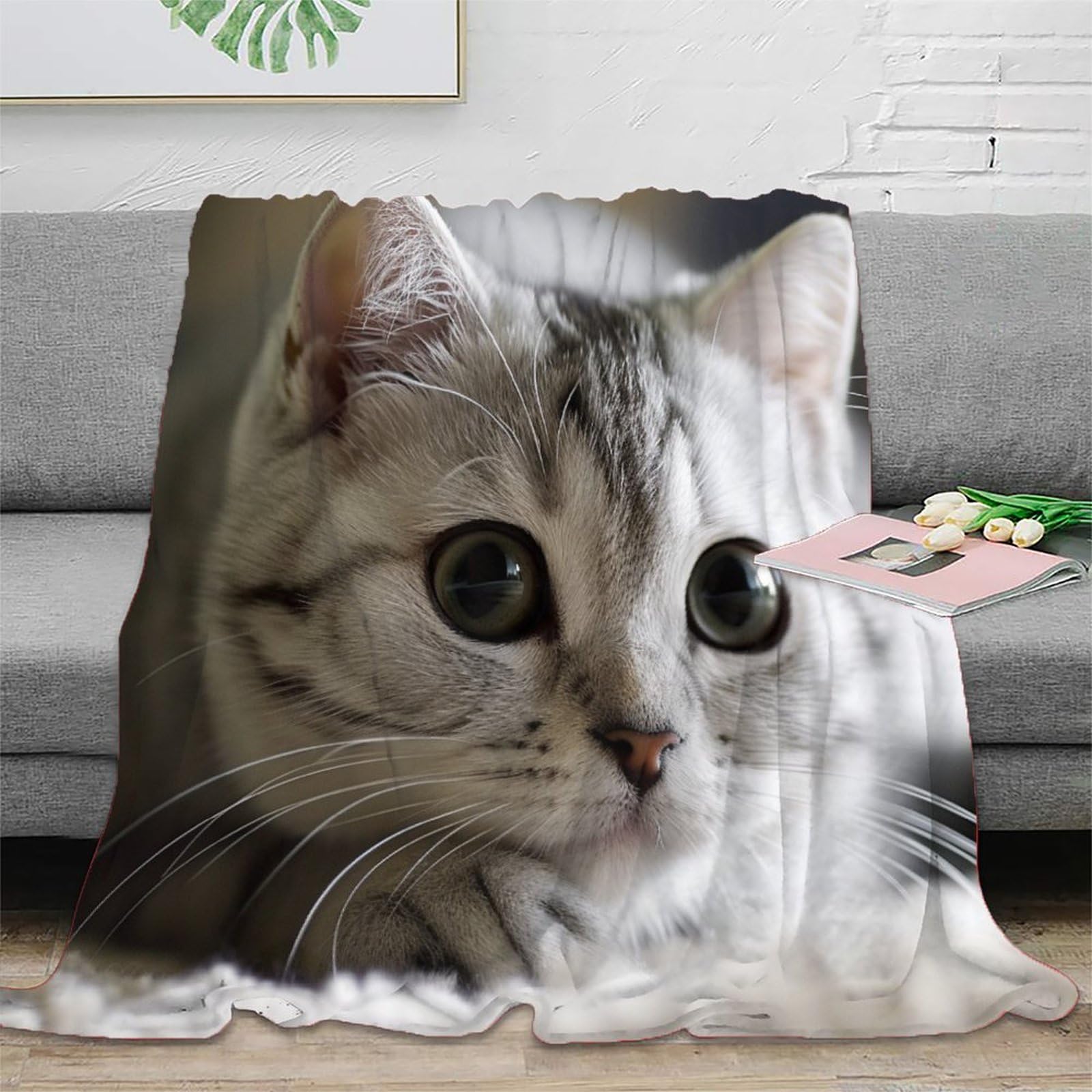 Coperta in pile di flanella a pelo corto, calda, morbida, accogliente, con stampa 3D, per bambini, ragazzi e adulti, coperta in peluche per letto e divano, 180 x 200 cm
