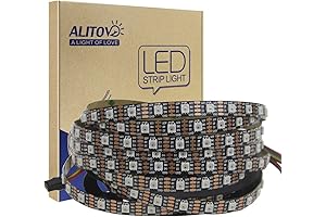 ALITOVE Digital LED Strip Lights: Illuminate Your Space with 300 Individually Addressable Pixels