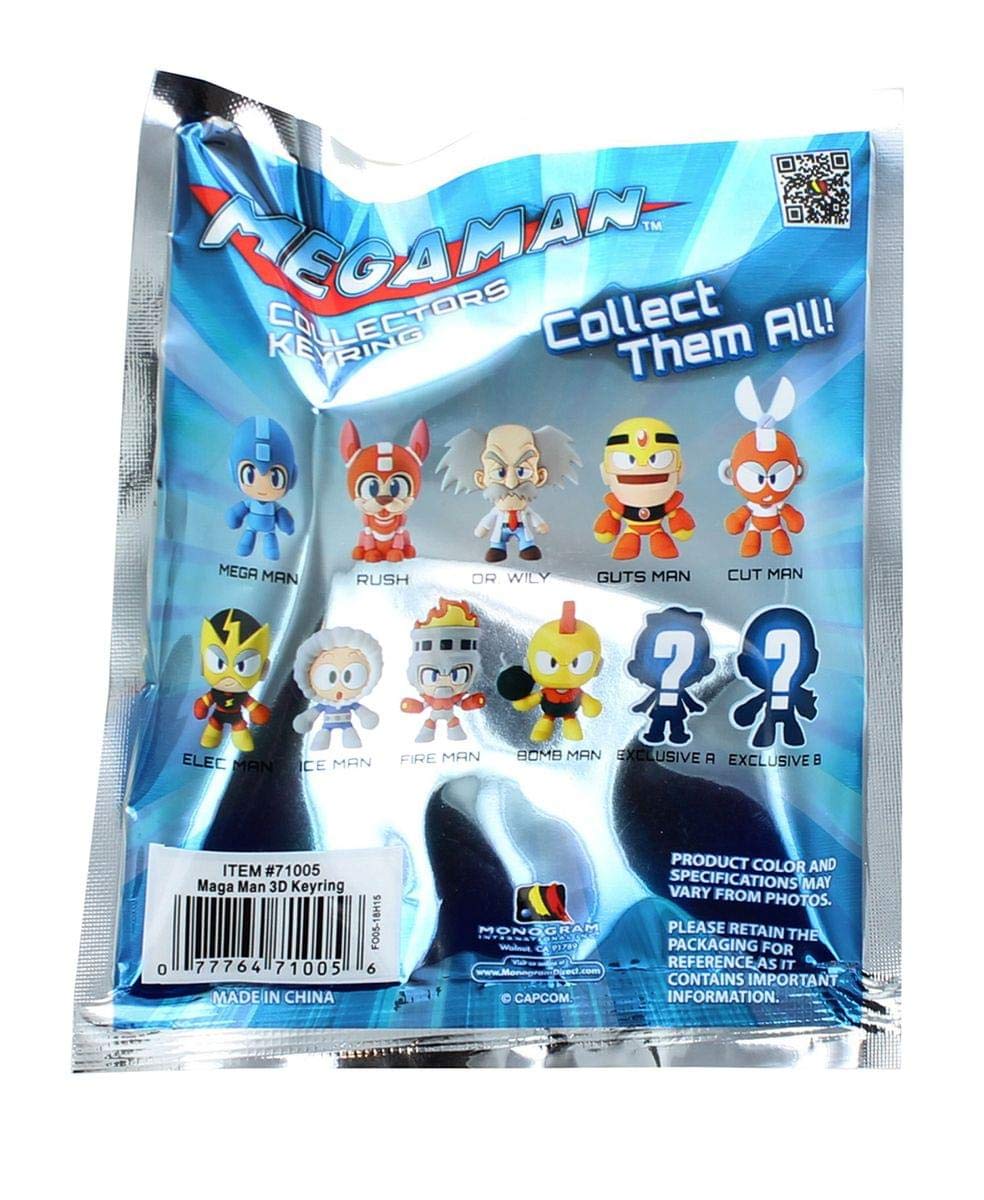 Amazon.com: Warner Bros. Mega Man 3D Foam Key Ring Blind Bag
