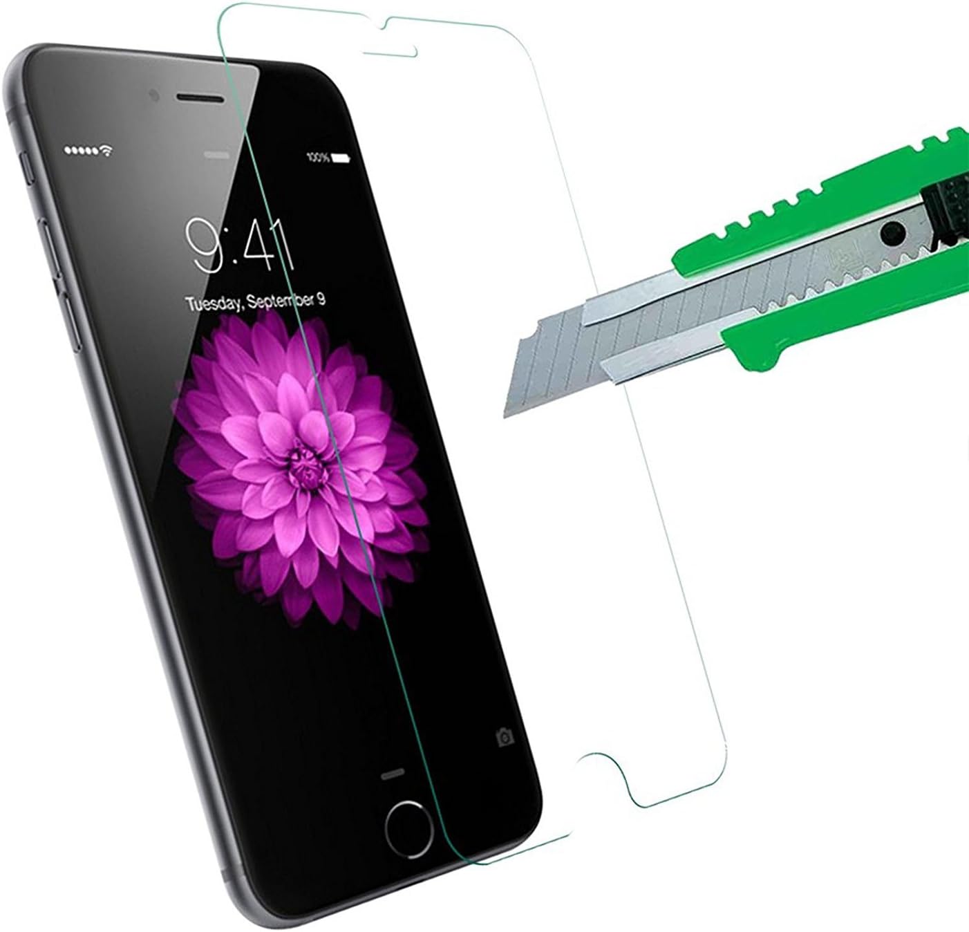 iPhone 6 Screen Protector, Tempered Glass, Anti-Scratch Ultra Clear - Original Technology - For iPhone 6 and iPhone 6S