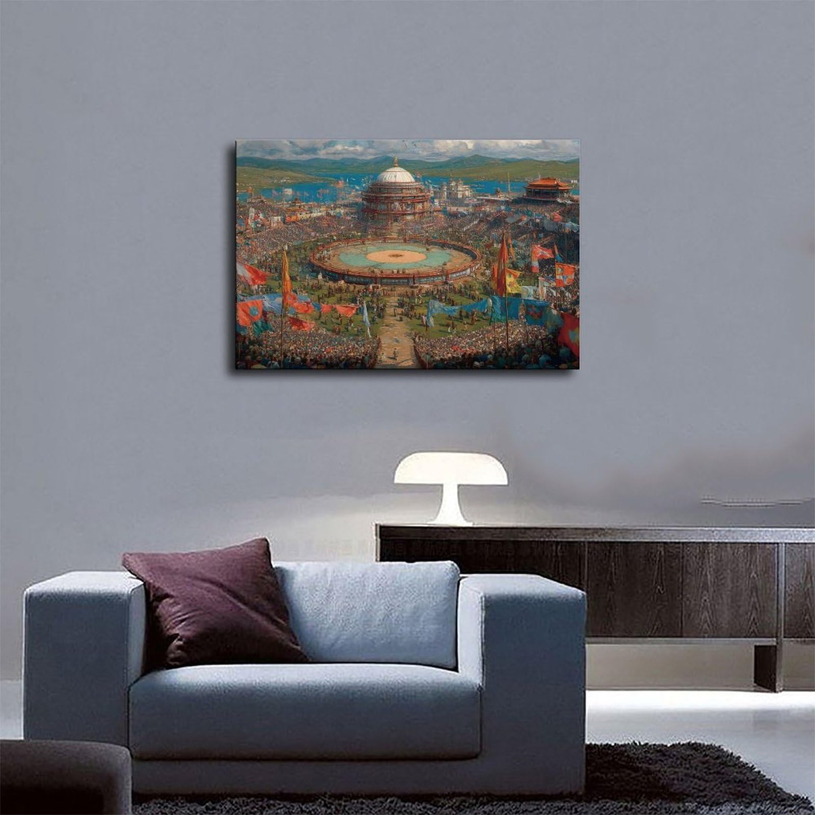 Poster su tela per festival, decorazione per camera da letto, ufficio, stanza, regalo, 60 x 90 cm