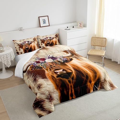 Miniatura 210 de Castle Fairy Juego de edredón con bandera estadounidense, tamaño King, ropa de cama de animales de pastor alemán para niñas y adolescentes, juego