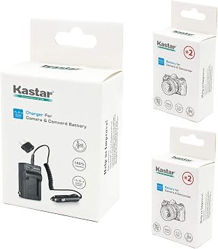 Kastar NP-FW50 Battery(4-Pack) and Charger for Sony BC-VW1 BC-TRW and Alpha 7 a7 a7R a3000 a5000 a6000 NEX-3 3N NEX-5 5N 5R 5T NEX-6 NEX-7 NEX-C3 NEX-F3 SLT-A33 A35 A37 A55V DSC-RX10 Camera